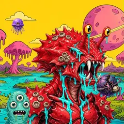 Oozlings #5991, Crab · Turquoise Swamp