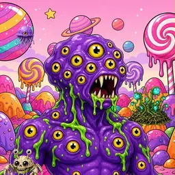 Oozlings #5995, Eyeball Cluster · Candy Planet