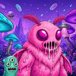 Oozlings #6001, Mutant Moth · Fungus Forest