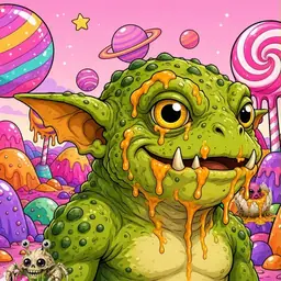 Oozlings #6011, Toad Goblin · Candy Planet
