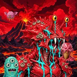 Oozlings #6014, Crab · Lava Fields