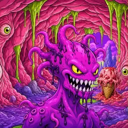 Oozlings #6022, Squid · Flesh Cave