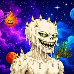 Oozlings #6026, Candle Wax · Void Nebula