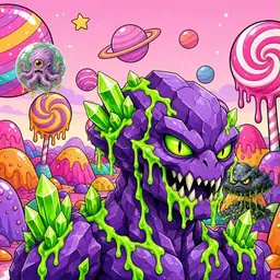 Oozlings #6038, Crystal Rock · Candy Planet
