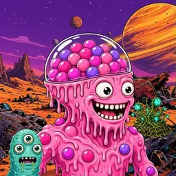 Oozlings #6041, Gumball Brain · Ship Junkyard