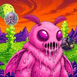 Oozlings #6048, Mutant Moth · Acid Lake