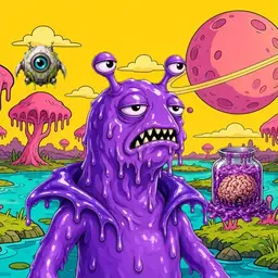 Oozlings #6063, Slug · Turquoise Swamp