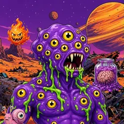 Oozlings #6067, Eyeball Cluster · Ship Junkyard