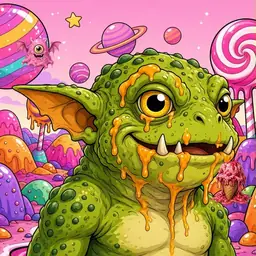 Oozlings #6072, Toad Goblin · Candy Planet
