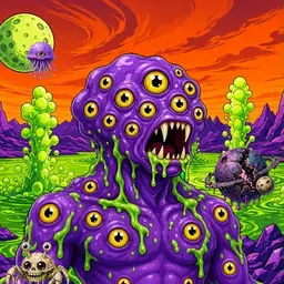 Oozlings #6078, Eyeball Cluster · Acid Lake