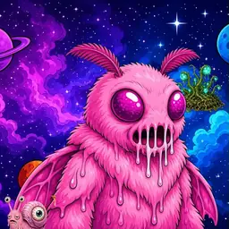 Oozlings #6085, Mutant Moth · Void Nebula