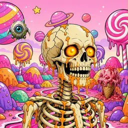 Oozlings #6088, Skull · Candy Planet