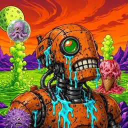 Oozlings #6094, Rusty Robot · Acid Lake