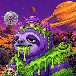 Oozlings #6099, Slime Sloth · Ship Junkyard