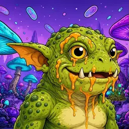 Oozlings #61, Toad Goblin · Fungus Forest
