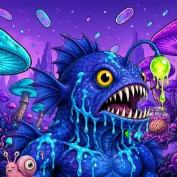 Oozlings #6100, Anglerfish · Fungus Forest