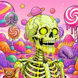 Oozlings #6106, Mutated Skull · Candy Planet