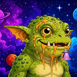 Oozlings #6116, Toad Goblin · Void Nebula