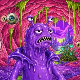 Oozlings #6121, Slug · Flesh Cave