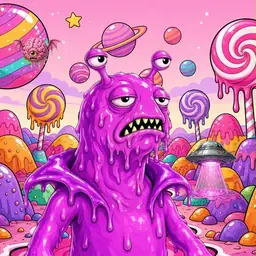 Oozlings #6128, Mutated Slug · Candy Planet