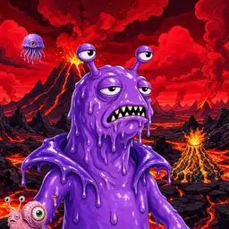 Oozlings #6130, Slug · Lava Fields
