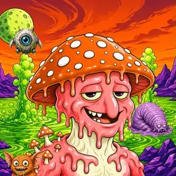 Oozlings #6131, Mutated Mushroom Head · Acid Lake