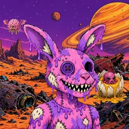 Oozlings #6133, Zombie Bunny · Ship Junkyard