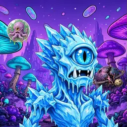 Oozlings #6134, Ice Cyclops · Fungus Forest