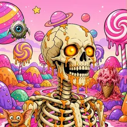 Oozlings #6140, Skull · Candy Planet