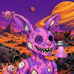 Oozlings #6147, Zombie Bunny · Ship Junkyard