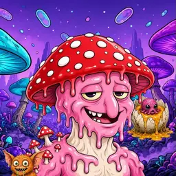 Oozlings #6156, Mushroom Head · Fungus Forest