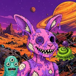 Oozlings #6162, Zombie Bunny · Ship Junkyard