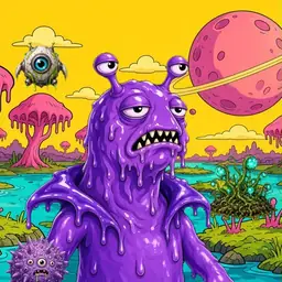 Oozlings #6164, Slug · Turquoise Swamp