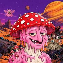 Oozlings #6167, Mushroom Head · Ship Junkyard