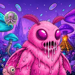 Oozlings #6183, Mutant Moth · Fungus Forest