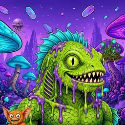 Oozlings #6193, Swamp Fish · Fungus Forest