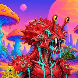 Oozlings #6210, Crab · Mushroom Desert