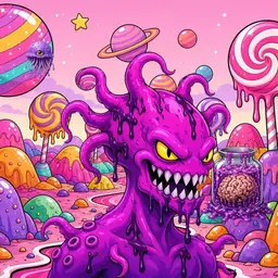 Oozlings #6211, Squid · Candy Planet
