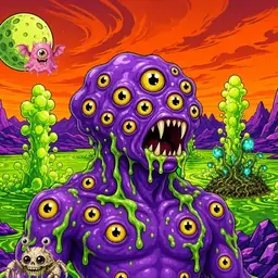 Oozlings #6218, Eyeball Cluster · Acid Lake