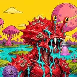 Oozlings #6221, Crab · Turquoise Swamp