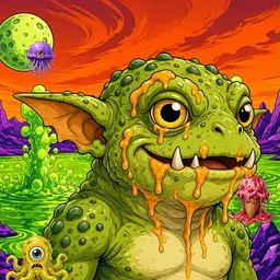 Oozlings #6225, Toad Goblin · Acid Lake
