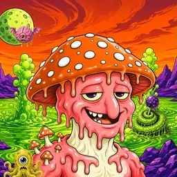 Oozlings #6230, Mutated Mushroom Head · Acid Lake