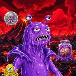 Oozlings #6232, Slug · Lava Fields