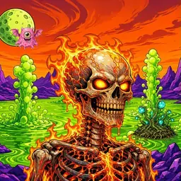 Oozlings #6233, Fire Skull · Acid Lake