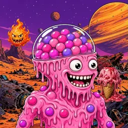 Oozlings #6245, Gumball Brain · Ship Junkyard