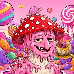 Oozlings #6249, Mushroom Head · Candy Planet