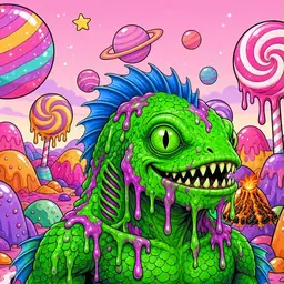 Oozlings #625, Mutated Swamp Fish · Candy Planet