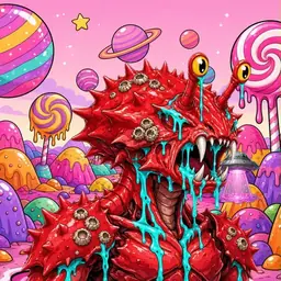 Oozlings #6255, Crab · Candy Planet