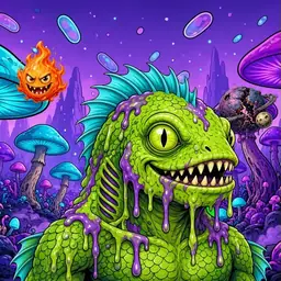 Oozlings #6265, Swamp Fish · Fungus Forest