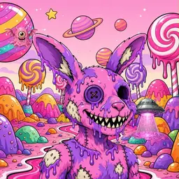 Oozlings #6266, Zombie Bunny · Candy Planet